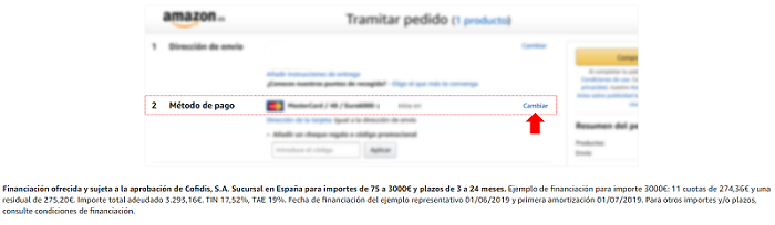Pagar a plazos con amazon hotsell